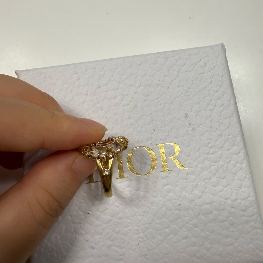 Dior Gold and Crystal Brooch - Picture 4 of 5